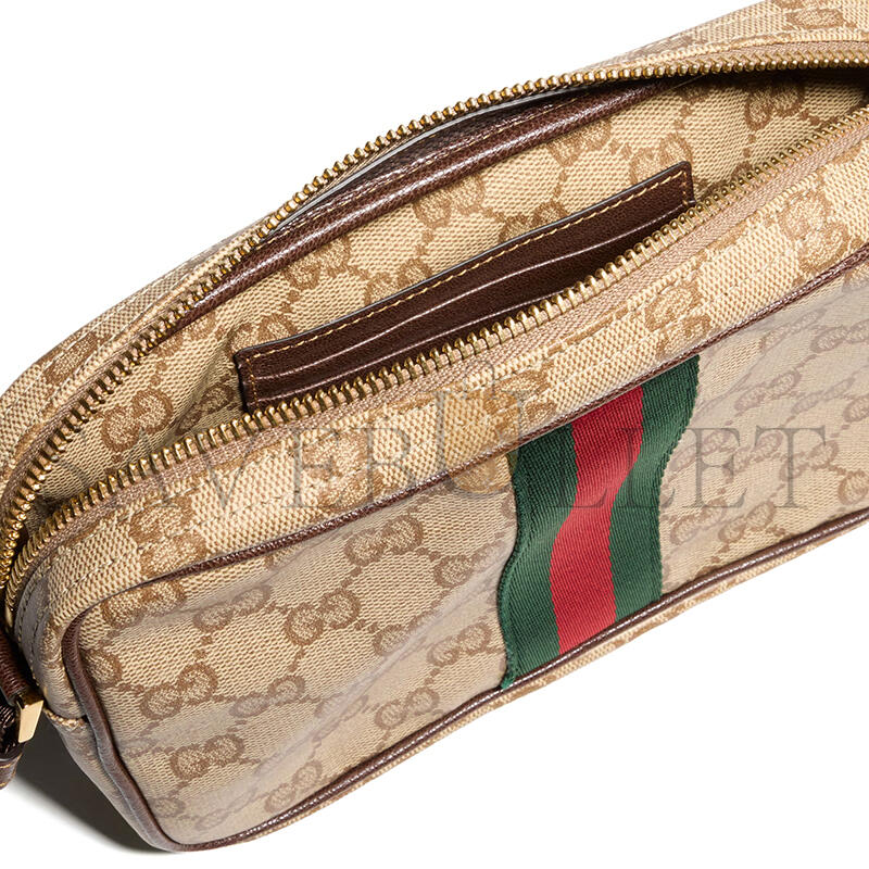 GUCCI GG MINI BAG WITH WEB 876391 (21.5*14*5cm) GUCCI GG MINI BAG WITH WEB 876391 (21.5*14*5cm)